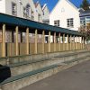 Custom outdoor classroom entrance and timber shelter detail