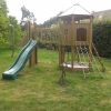Residential garden lookout and bridge end panel layout