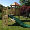 Garden lookout with bridge end panel and slide close view