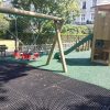 Princes Square Garden play tower double swings and safety surfacing