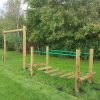 Lyppard Grange activity trail with balance and climbing elements