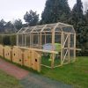 Lyppard Grange outdoor retreat with timber frame and rainbow fencing