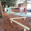 Dean Close School rubber mulch and bark view