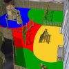 3D proposal layout for Commercial Flats Bristol courtyard playground