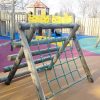 Commercial Flats Bristol climbing and traverse activity equipment with coloured wet-pour surfacing