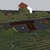 3D proposal overview for Down Road play area with activity trail and motion play