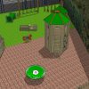 3D proposal view of Sutherland Quarters tower slide carousel and surfacing layout