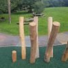 Kings Stanley angle posts and natural timber play details