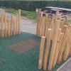 Kings Stanley mini stockade and natural timber play features