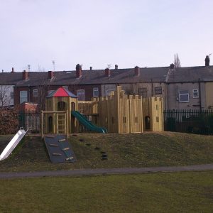 Flowery Fields adventure play installation