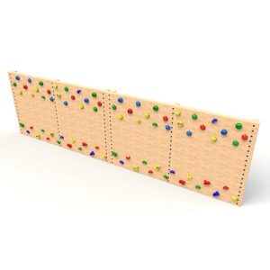 6m Sleeper Traverse Wall - timber activity trail equipment