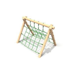 A-Frame Low with Nets - timber activity trail equipment