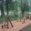 Burford activity trail layout with timber balance and climbing features