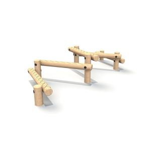 Balance Slalom - timber activity trail equipment
