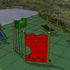 3D layout view showing Brockworth activity trail equipment sequence