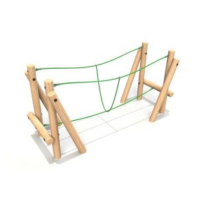 Burma Bridge - timber activity trail equipment