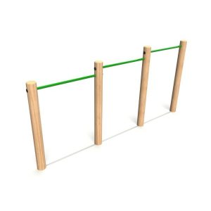 Chin Ups 1.5m - timber activity trail equipment