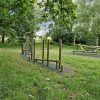 Post balance section on Eastnor Woodshed activity trail