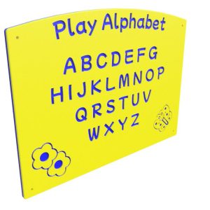 Alphabet Up playground panel