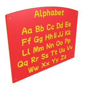 Alphabet Up-Low playground panel