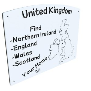 United Kingdom playground panel