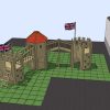 First Tower 3D plan front layout