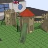 First Tower 3D plan slide and climbing view