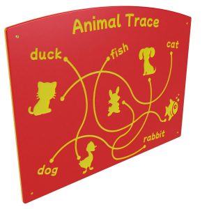 Animal Trace playground panel