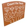 Count the Teeth playground panel