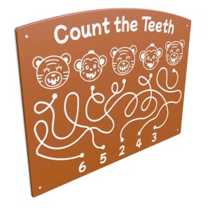 Count the Teeth playground panel