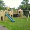 Garden three structure multi combo castle view