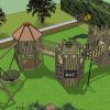 Garden three structure multi combo wide view