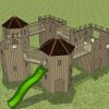 Garden five structure multi combo linked bridge layout