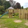 Alloutplay Garden Gatehouse Climbing Den Slide View