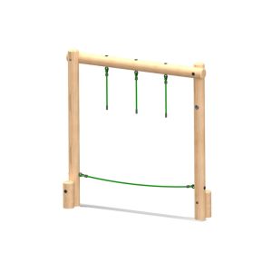 Mini Drop Rope Traverse - timber activity trail equipment