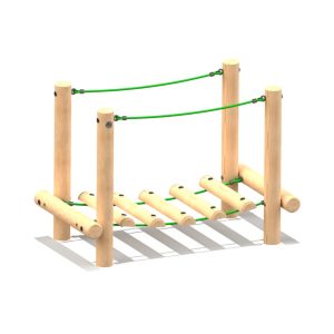 Mini Wobble Bridge - timber activity trail equipment