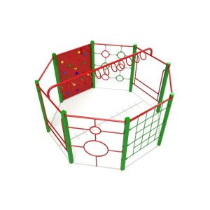 Octagonal Farndon Play Frame - playground equipment
