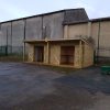 Shrubberies school playground storage and shelter area