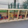 Shrubberies trike and scooter storage