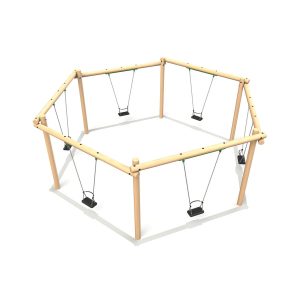Six Seat Hexagonal Swing