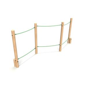 Slalom Rope Walk - timber activity trail equipment