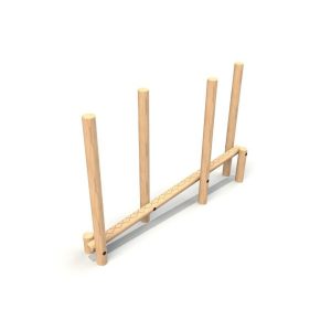 Sloping Balance Weave - timber activity trail equipment