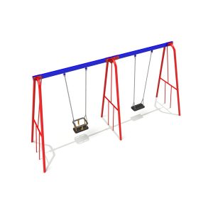Steel 1 Flat & 1 Cradle Seat – 2.4m