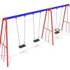 Steel 2 Flat & 1 Cradle Seat – 2.4m