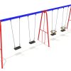 Steel 2 Flat & 2 Cradle Seats – 2.4m