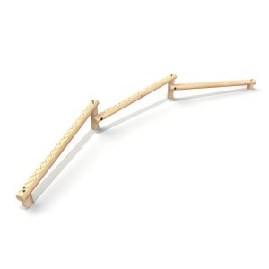 Three Bar Balance - timber activity trail equipment