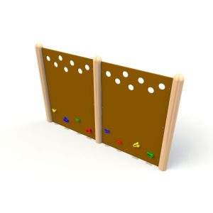 Traverse Wall (Double Sided) - timber activity trail equipment