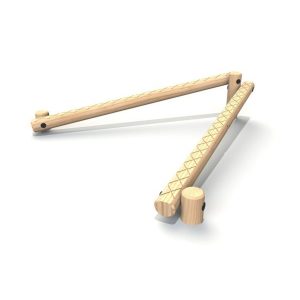 V Balance Beam - timber activity trail equipment