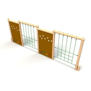 Wall Net Combo (Double Sided) - timber activity trail equipment