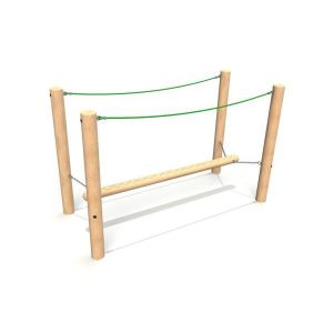 Wobble Log Bridge - timber activity trail equipment